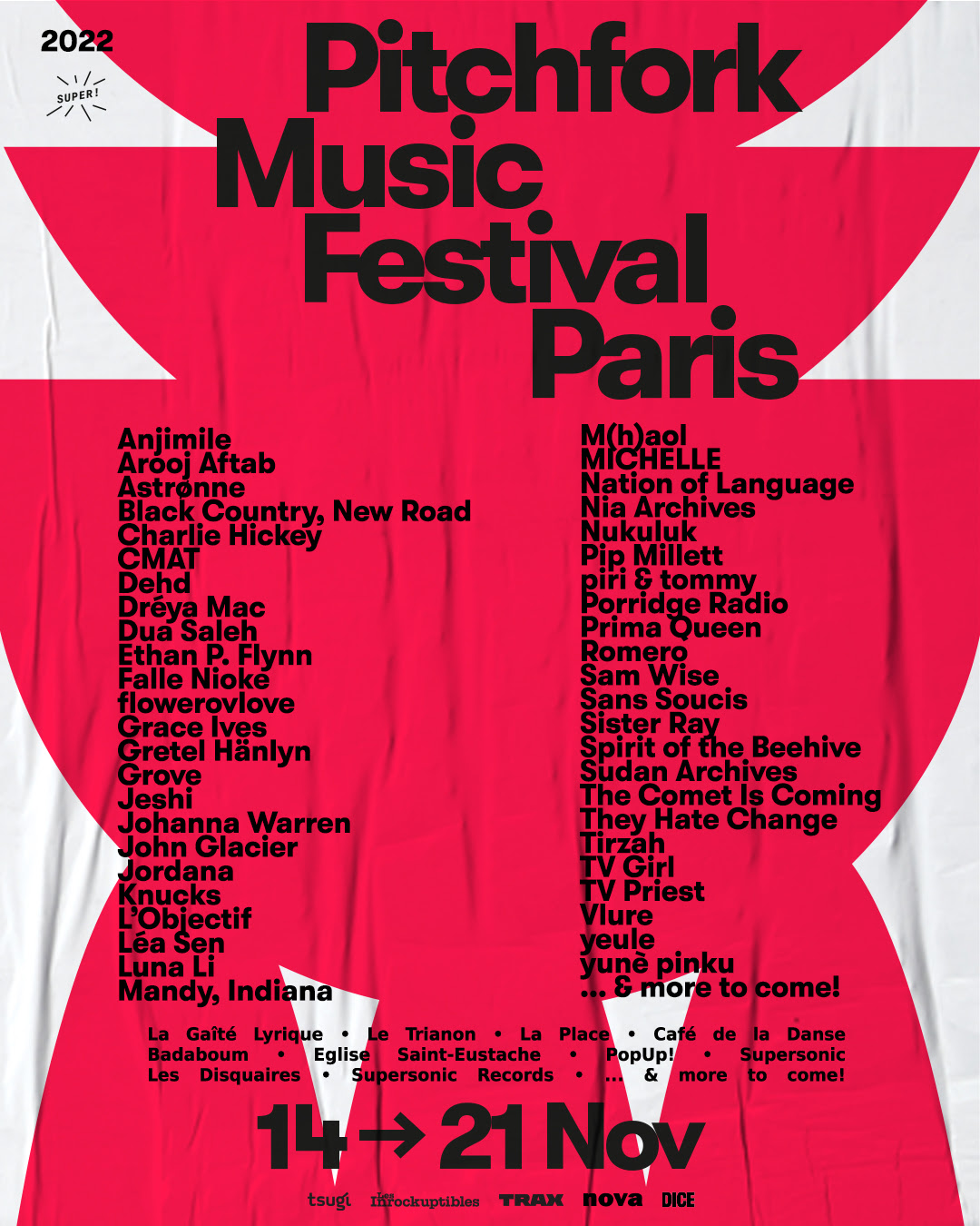 Le festival Pitchfork de Paris annonce sa programmation 2022 Le Canal