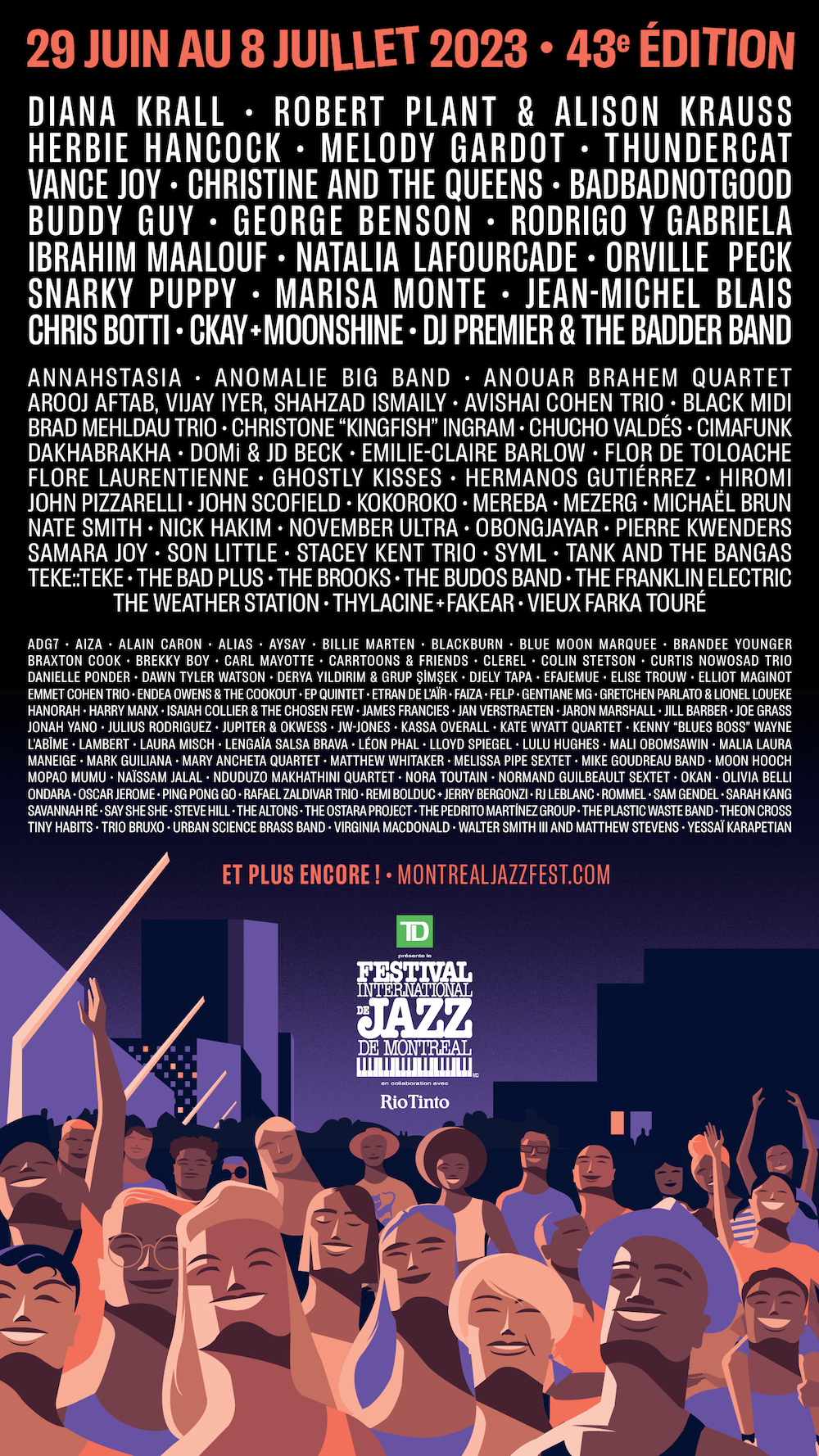 La programmation complète du Festival International de Jazz de Montréal