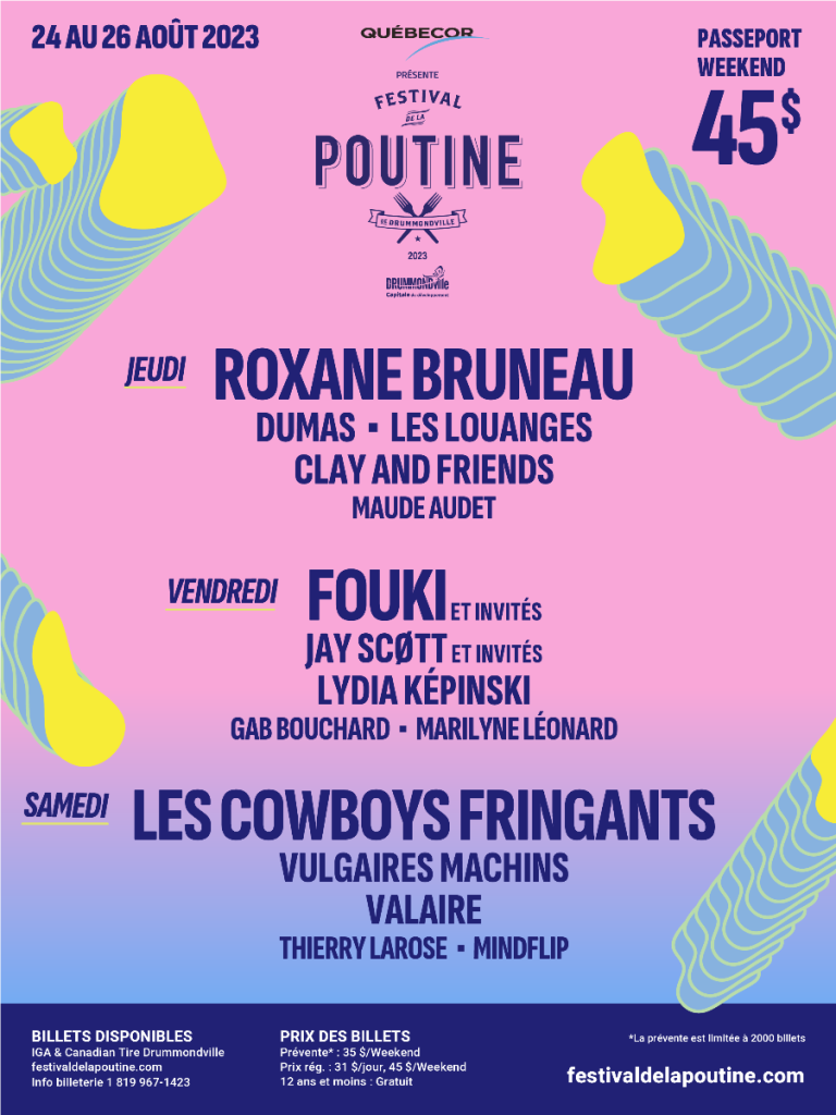 Festival de la poutine 2023 Le Canal Auditif