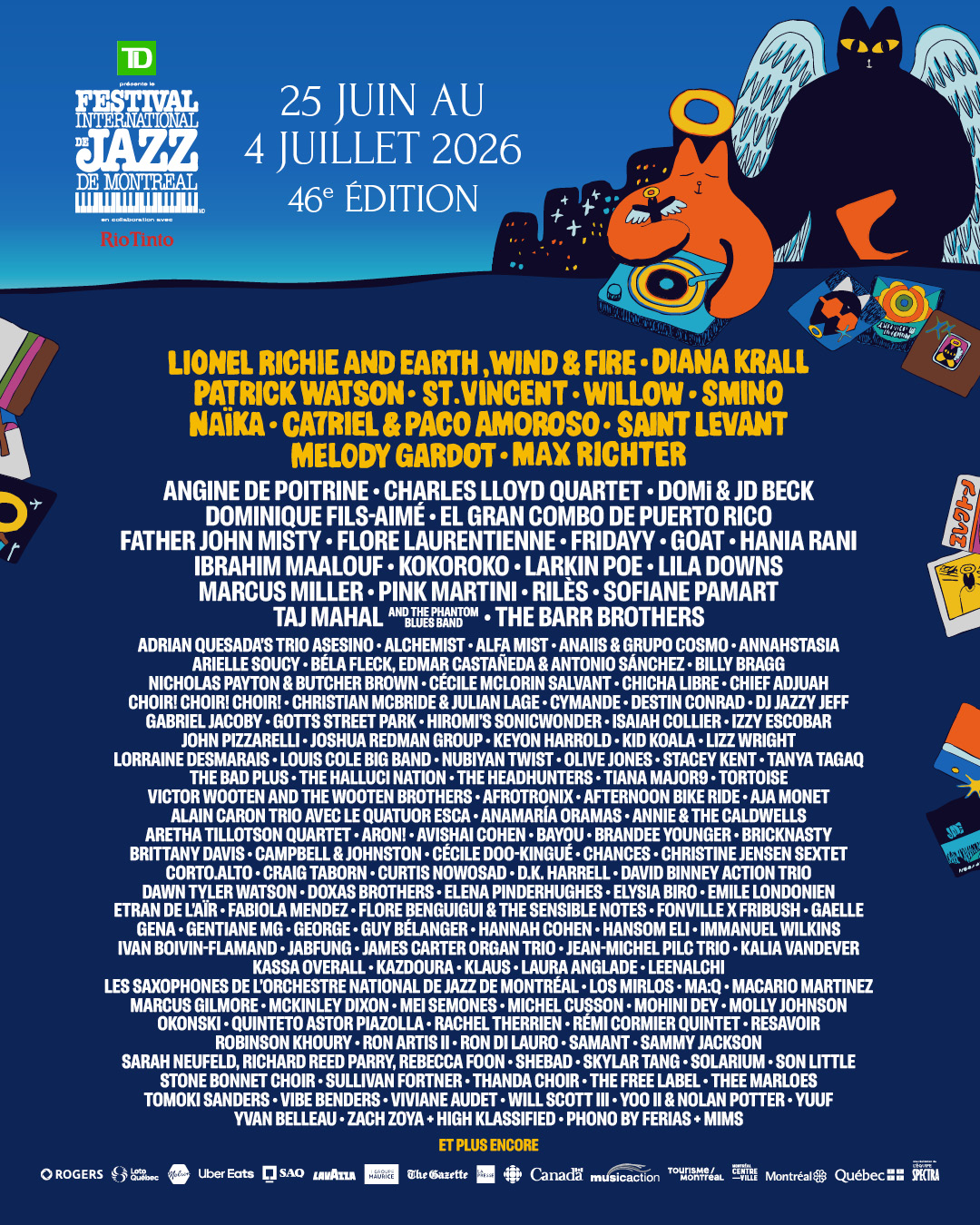 La programmation du Festival International de Jazz de Montréal 2026