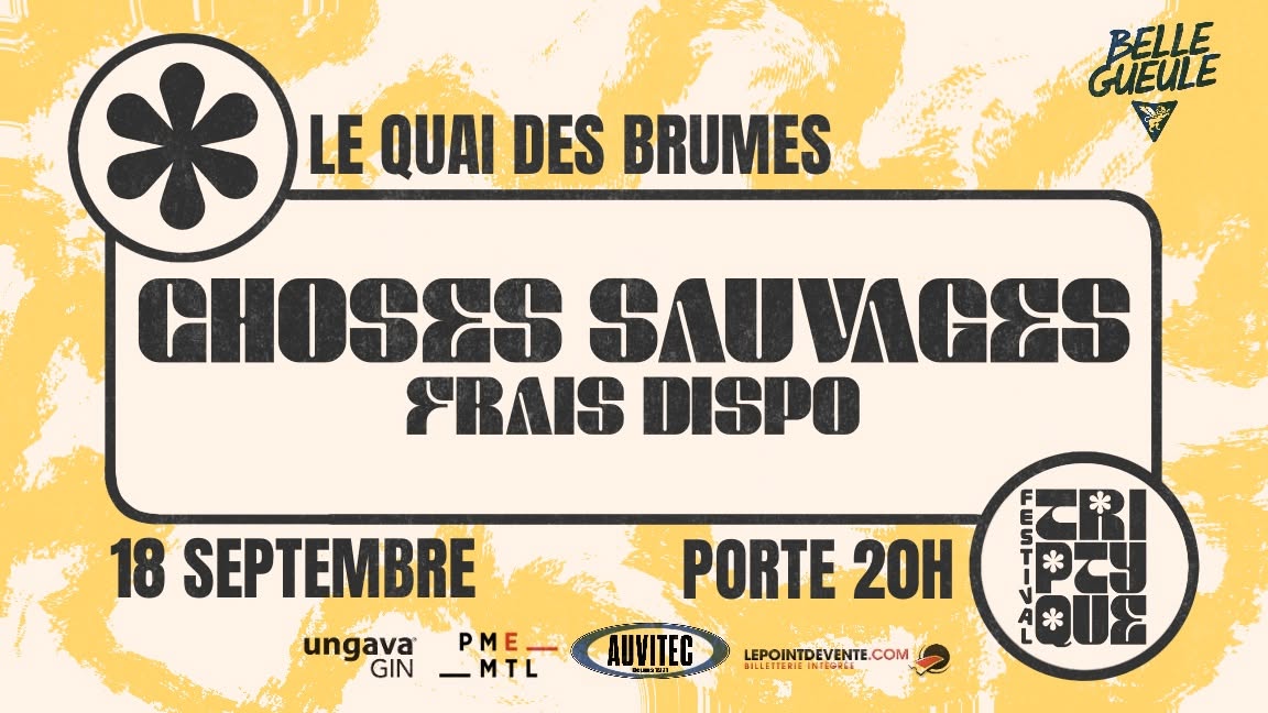triptyque choses sauvages